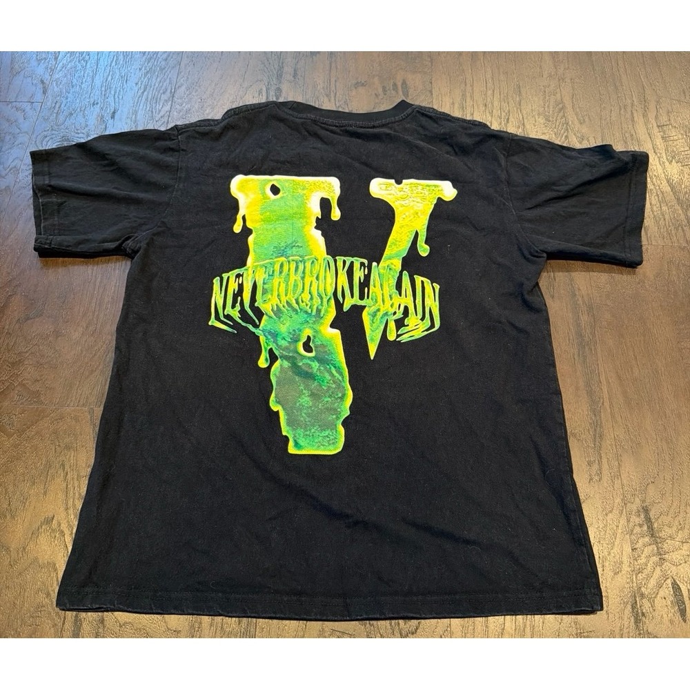 Authentic Vlone x NBA YoungBoy Never Broke Again‎ Slime T-Shirt Black Large